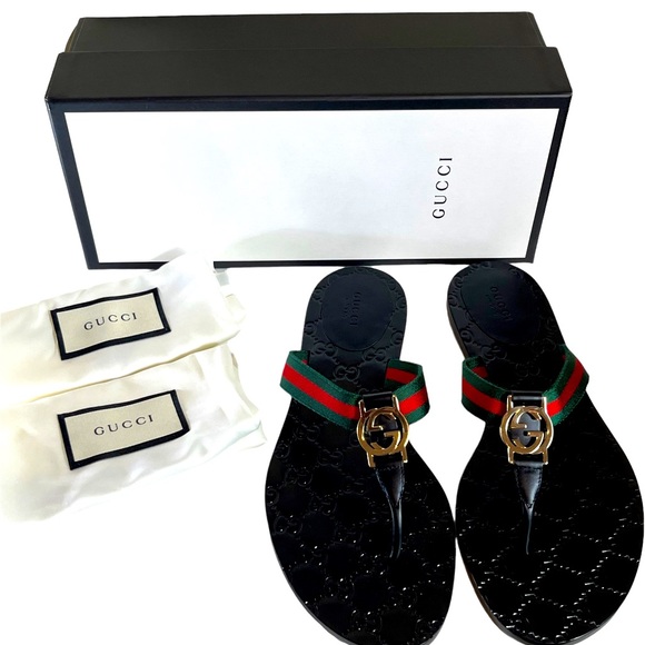 Gucci Shoes - “GUCCI” THONG SANDALS-“AUTHENTIC”